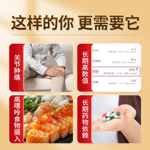 菊苣栀子茶酸尿高风痛用专茶茯苓葛根桑叶排官方正品特降效养生茶 - 图2