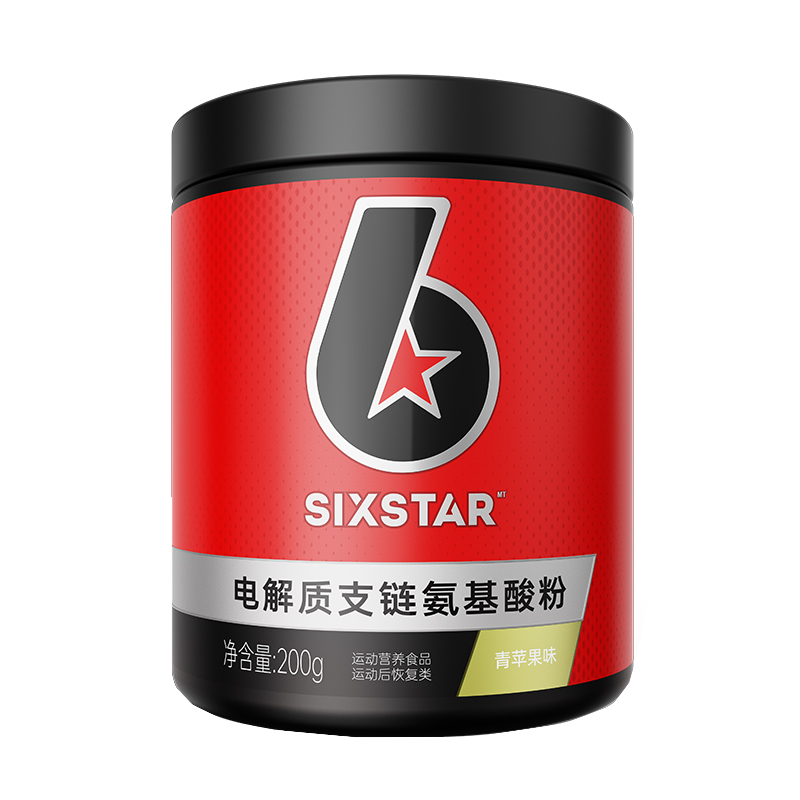 六星SIXSTAR电解质支链氨基酸粉（青苹果味）200g - 图0