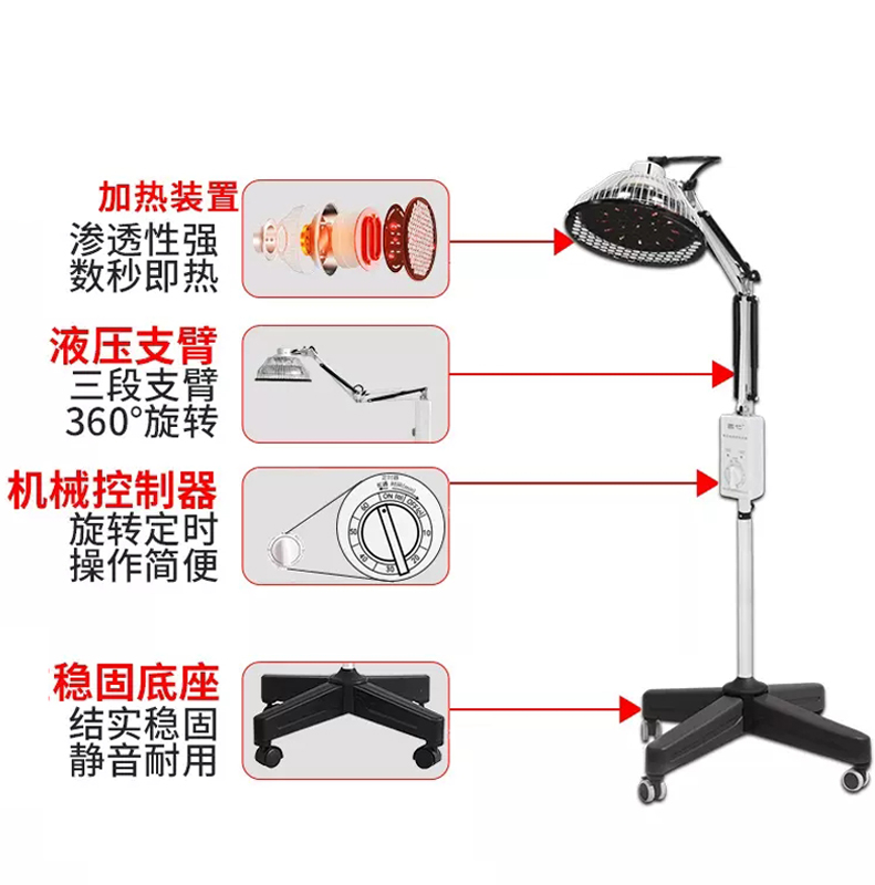 国仁红外线特定电磁波治疗仪电烤灯理疗仪治疗器家用医用tdp神灯 - 图0