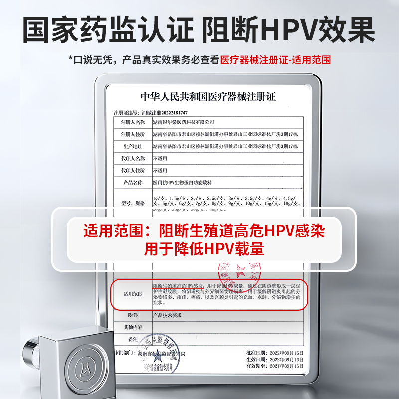 白云山抗hpv生物敷料蛋白病毒凝胶干扰素栓宫颈炎妇科专用转阴16-图0