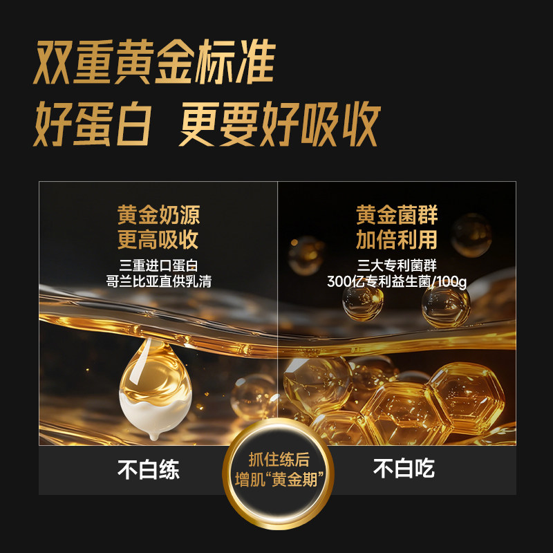 FoYes速生乳清蛋白粉男健身塑形补剂增肌粉分离蛋白质粉官方正品