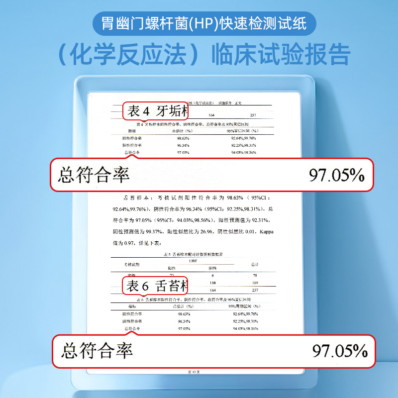 胃幽门螺螺旋杆菌检测试纸hp检验自测非碳14吹呼气卡口臭家用便捷-图3