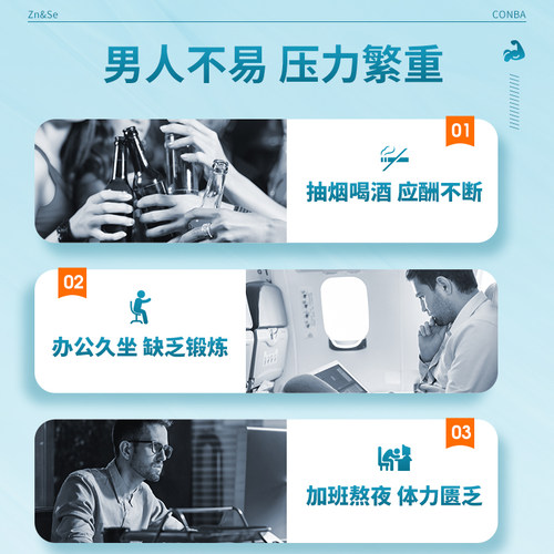 康恩贝锌硒咀嚼片锌硒双补高含量男士锌硒片60片补充剂专用官方 - 图0