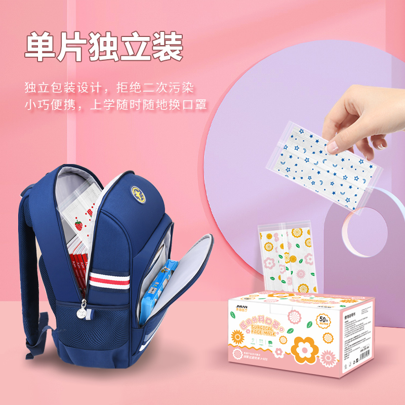 兒童醫用外科口罩一次性醫療口罩夏季薄款透氣男童女孩兒童專用_阿里健康大藥房_醫療器械