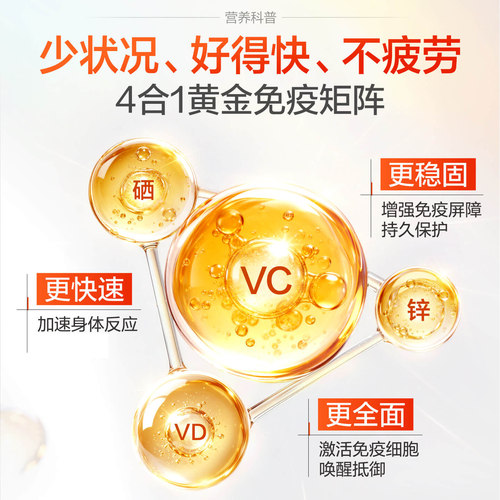 vc汤臣倍健维生素咀嚼片男女维他命含片VE非泡腾片正品官方旗舰 - 图3