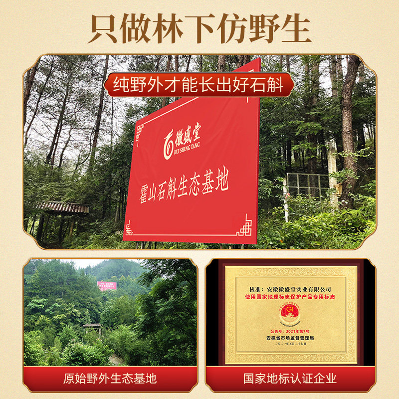 正品霍山铁皮粉鲜干条养生官方枫斗 阿里健康大药房石斛/枫斗