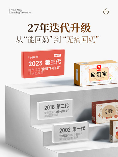 广济堂回奶宝回奶茶断奶神器炒麦芽快速戒奶退奶大麦茶包山楂正品 - 图1
