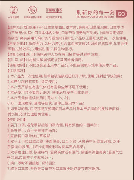 蝶形医用外科口罩女高颜值2024新款白色显脸小一次性医疗波浪透气-图0