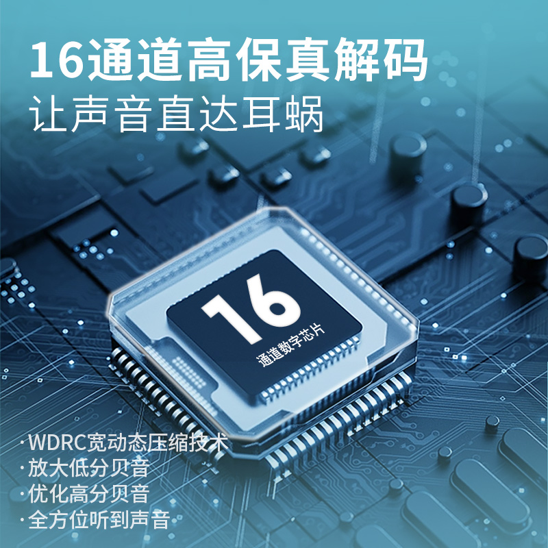 云南白药挂脖式助听器老年人轻中重度耳聋耳背APP验配蓝牙防丢
