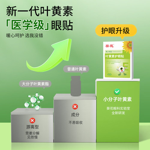 葵花叶黄素护眼贴缓解儿童疲劳学生眼睛冷敷冰敷润目眼罩穴位眼贴 - 图1