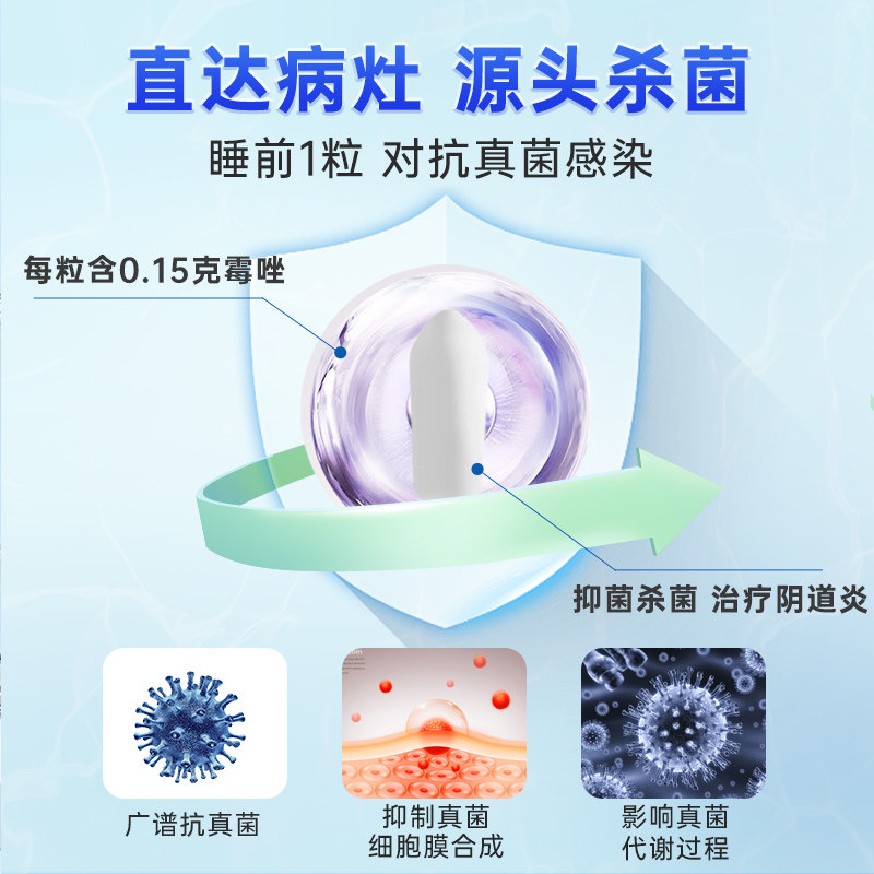 克霉唑栓霉菌性阴道炎女洁尔阴洗液 阿里健康大药房妇科用药