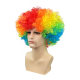 ກິດຈະກໍາໂຮງຮຽນອະນຸບານ afro wig ທີ່ມີສີສັນ props wig rainbow ແລ່ນ wig ກິລາ headgear