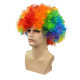 ກິດຈະກໍາໂຮງຮຽນອະນຸບານ afro wig ທີ່ມີສີສັນ props wig rainbow ແລ່ນ wig ກິລາ headgear