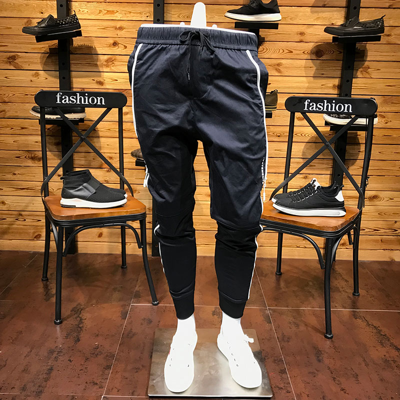 修身小脚裤韩版宽松束脚休闲裤男裤 秋季新款男裤日系潮牌 2019 ins 修身小脚裤韩版宽松束脚休闲裤男裤 秋季新款男裤日系潮牌 2019 ins