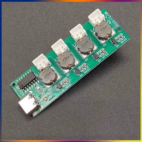 超声波雾化器TYPE-C接口无开关四喷加湿器模块DC5V雾化控制板DIY - 图0