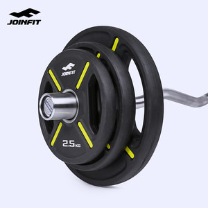 Joinfit彩色包胶杠铃片 大孔奥杆铃片 手抓举重杠铃片 健身器材