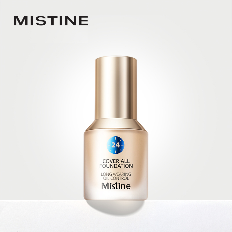 Mistine海外旗舰店抢付定金】泰国Mistine蜜丝婷蓝盾粉底液干油皮持久不脱妆抗暗沉0