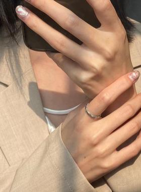 素圈戒指高级感轻奢小众设计