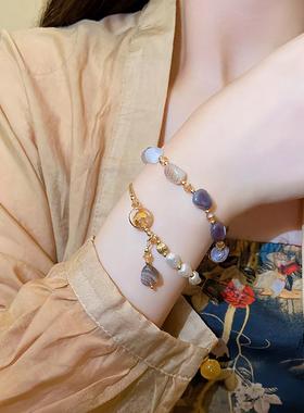 双层叠戴不规则珍珠手链