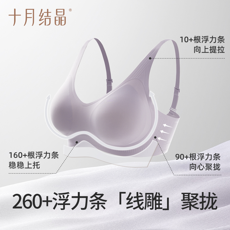 十月结晶孕妇内衣怀孕期专用产后聚拢文胸无痕舒适防下垂大码胸罩