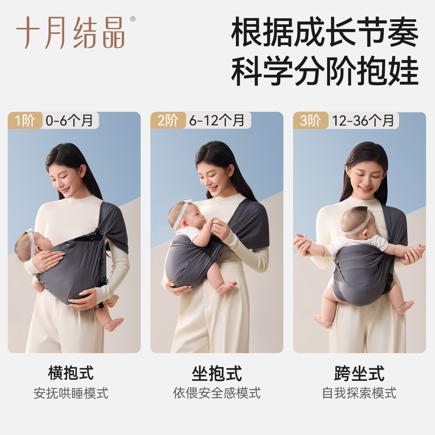 十月结晶婴儿背带新生宝宝外出前抱一体式解放双手横抱娃神器便携,淘宝优惠券,粉丝福利购,淘宝优惠卷