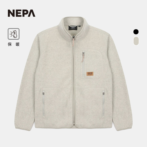 NEPA耐葩24秋冬户外男士绒布外套轻便拉绒保暖夹克7K76163 - 图3
