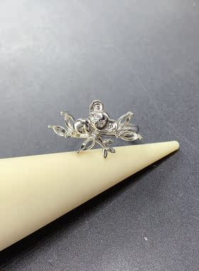 S925纯银马眼2.5*5树袋熊设计款戒指