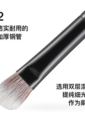 菲丝加芬fix+松毯MN22点彩眼影刷局部定妆细节高光刷眼部化妆刷