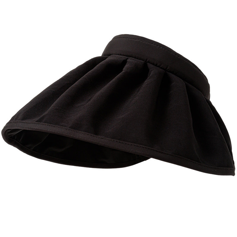 黑胶贝壳防晒帽女防紫外线遮脸大帽檐遮阳加大沿夏季空顶太阳帽子,淘宝优惠券,粉丝福利购,淘宝优惠卷