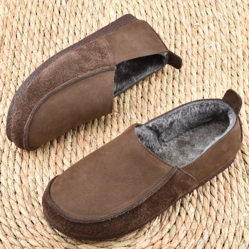 新款冬季真皮加绒保暖男鞋软底一脚蹬休闲百搭豆豆鞋平底轻便棉鞋,淘宝优惠券,粉丝福利购,淘宝优惠卷