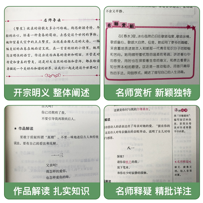 城南旧事呼兰河传繁星春水寄小读者小桔灯冰心原著文学骆驼祥子朱自清散文朝花夕拾呐喊小学生阅读课外书飞鸟集新月集儿童文学名著 - 图0