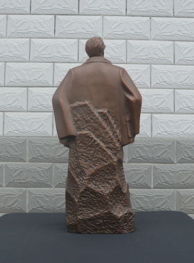 韶之红紫铜收藏铜像中式客厅