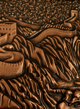 铜雕来纯紫铜中式桌面摆件礼品