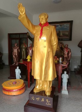 米毛伟人树脂挥手像会议室摆件