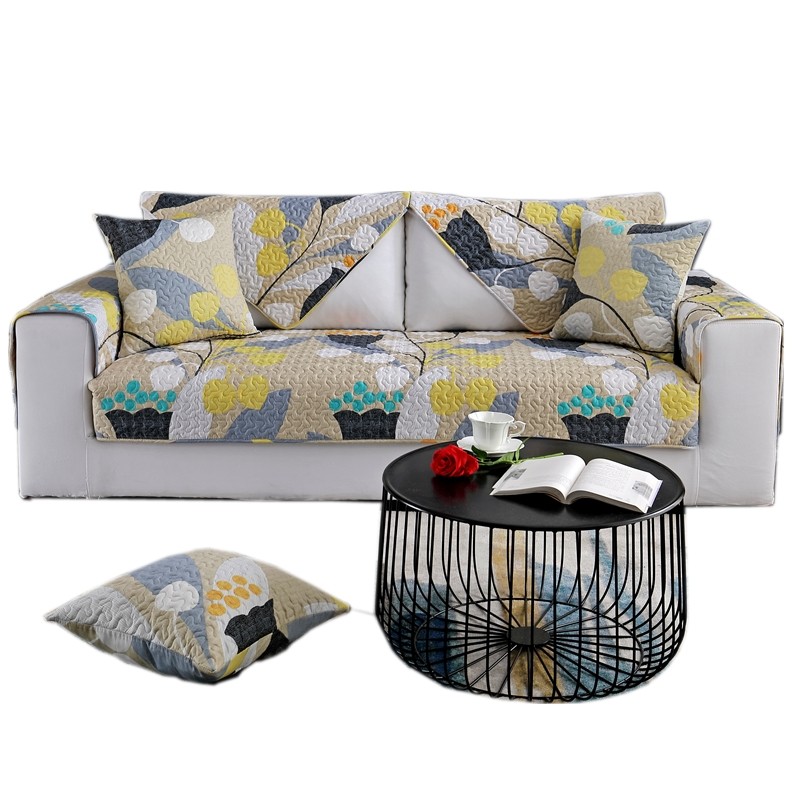 纯棉沙发垫北欧风田园简约客厅实木防滑布艺全棉沙发套罩四季通用,淘宝优惠券,粉丝福利购,淘宝优惠卷