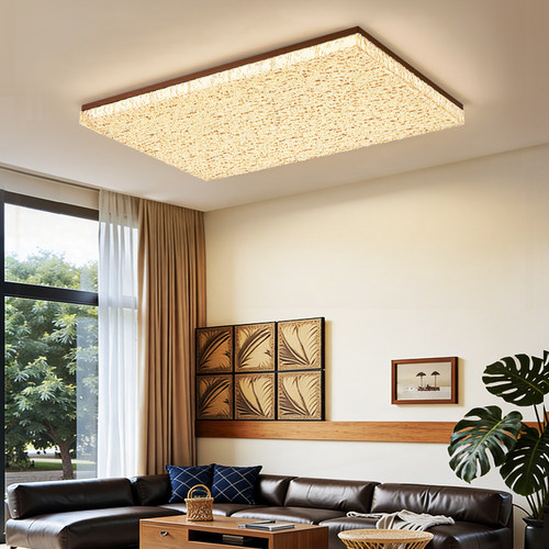 箭牌中古风轻奢高级感客厅灯吸顶灯2026新款设计师水波纹套餐灯具 - 图1