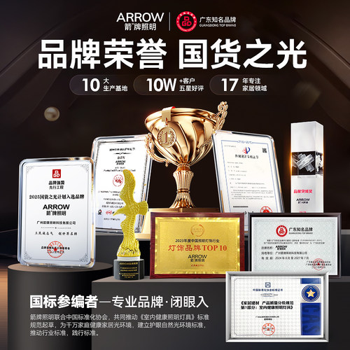 箭牌led超亮客厅灯无缝隙超薄吸顶灯现代简约护眼客厅主灯具套餐 - 图3