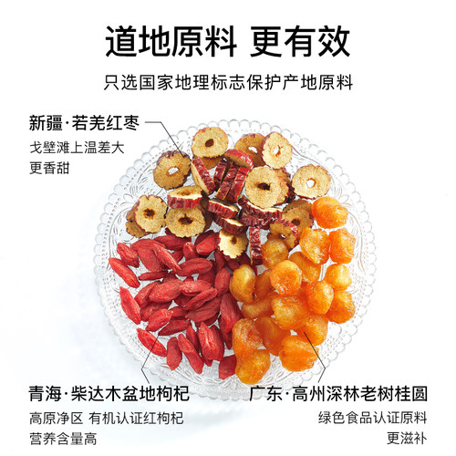 beutea红枣桂圆枸杞茶女生秋冬泡水喝红枣茶桂圆茶花茶组合花果茶 - 图1