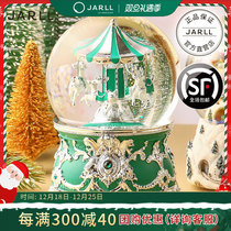 JARLL Christmas rotary elk water crystal ball music box for girls and girls Childrens birthday Christmas presents