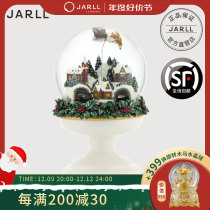 JARLL Christmas Old Male Snowflake Water Crystal Ball Music Box Send Girls Children Birthday Creative Christmas Gifts