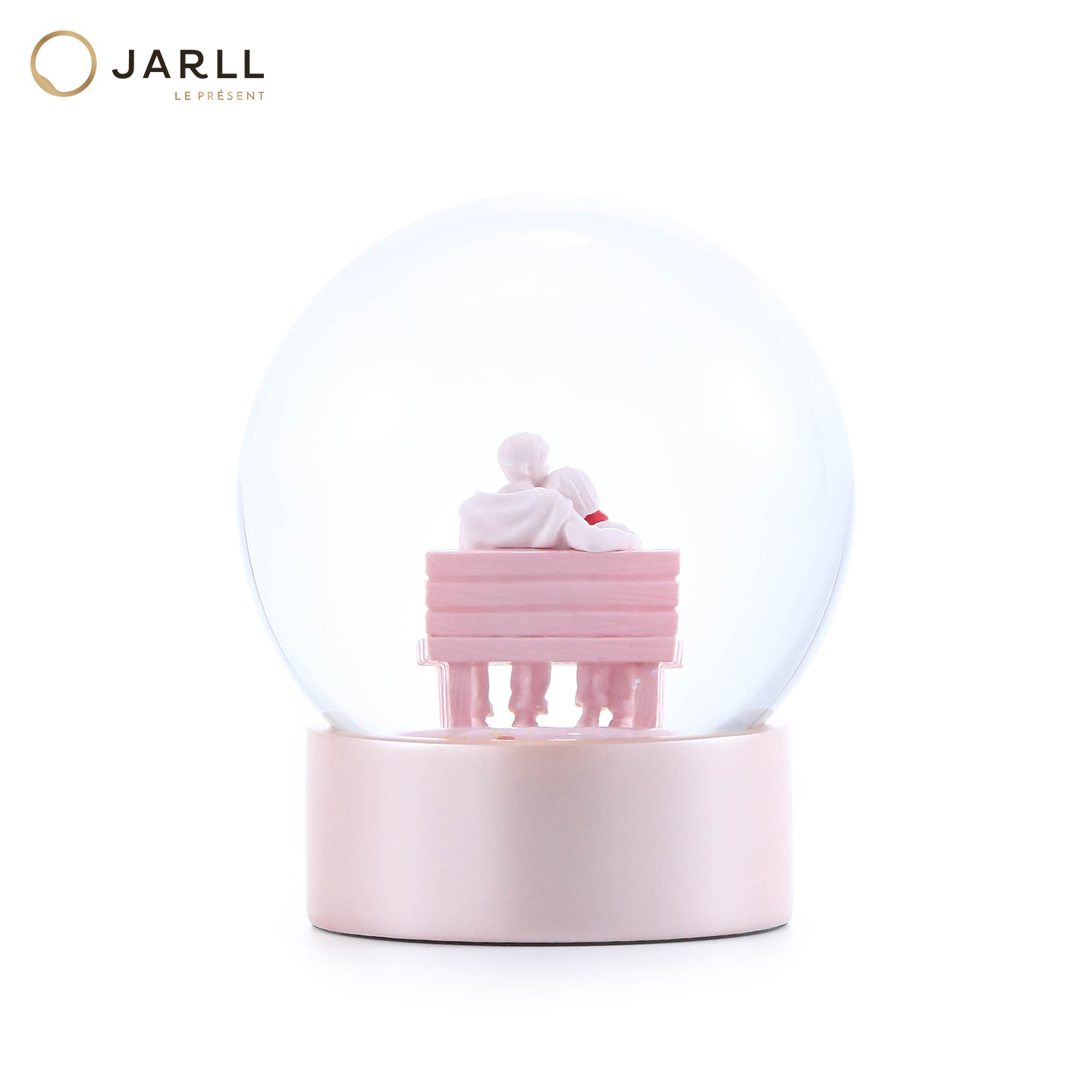 JARLL赞尔恋爱厮守水晶球摆件桌面创意摆饰结婚纪念日礼物送老婆,淘宝优惠券,粉丝福利购,淘宝优惠卷