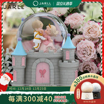 JARLL Crystal Ball Music Box Eight Soundbox Girls Girlfriend Childrens Birthday Gifts Princess Castle Creative Spin