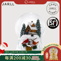 JARLL Christmas Water Crystal Ball Christmas Eve Minghts Music Box for male and female childrens birthday Christmas present