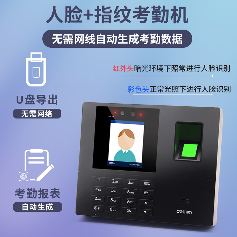 Facial recognition + fingerprint attendance machine is effective