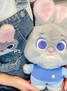 爆火立版朱迪尼克疯狂动物城毛绒玩偶卡通狐狸小兔子礼物批发抓机