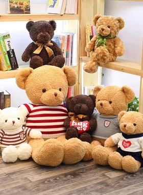 泰迪熊玩偶毛绒玩具可爱抛洒公仔礼物抓机婚庆礼品小熊大号布娃娃