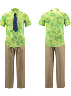 尼克狐衣服cos服儿童男孩夏天演出服装成人狐狸尼克春秋长袖衬衣