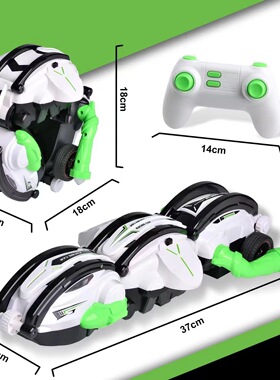 2.4G高速变形翻滚车六轮灯光控制锁轮男孩360度翻滚遥控车玩具