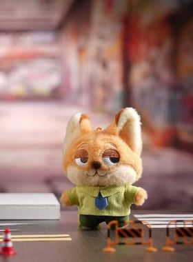 疯狂动物城尼克朱迪毛绒公仔可爱玩偶毛绒玩偶挂件书包挂饰钥匙扣