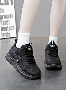 冬季加绒高帮运动鞋女防滑保暖棉鞋2025新款学生跑步鞋子女Q163-2
